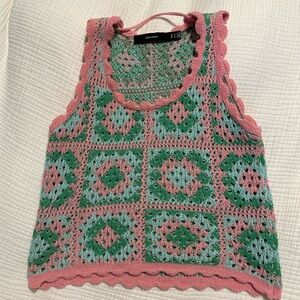 Vera Moda Crochet Sweater Tank